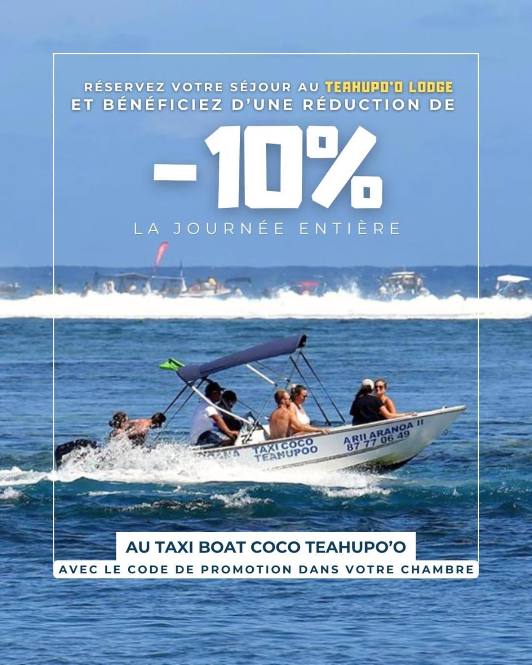 Teahupo'O Lodge - Cosy Studio Climatise Pa'Aihere - Entre Randonnees Et Activites Nautiques Teahupoo Eksteriør billede